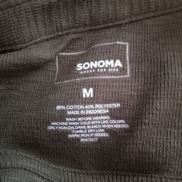 SONOMA ARMY GREEN TOP SZ.M EUC - Picture 4 of 4